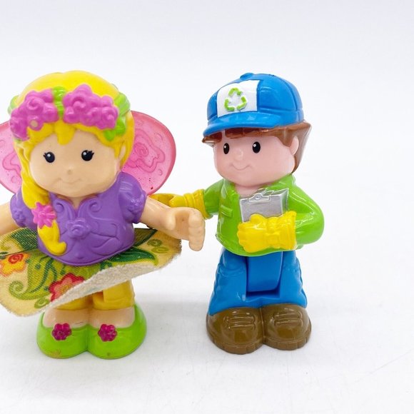 Fisher Price Little People Sarah Lynn Fairy Recycle Ryan Posable Figure Toy 3" - Picture 4 of 13